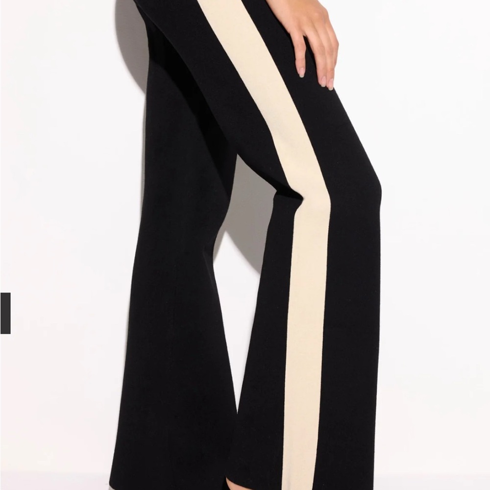 Spiritual Gangster Black and Cream Flare Pants - NEW!